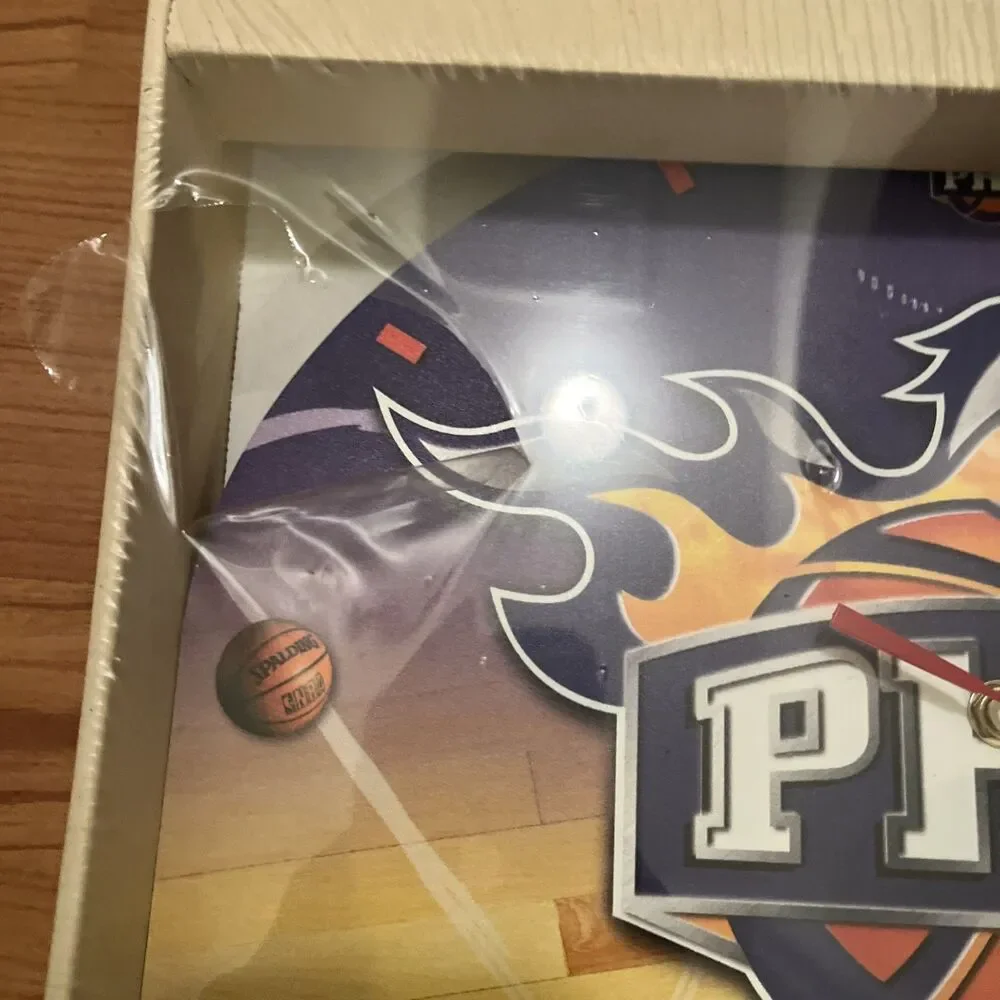 Phoenix PHX Suns Wall High Definition Wall Clock NBA WinCraft Multi-Color